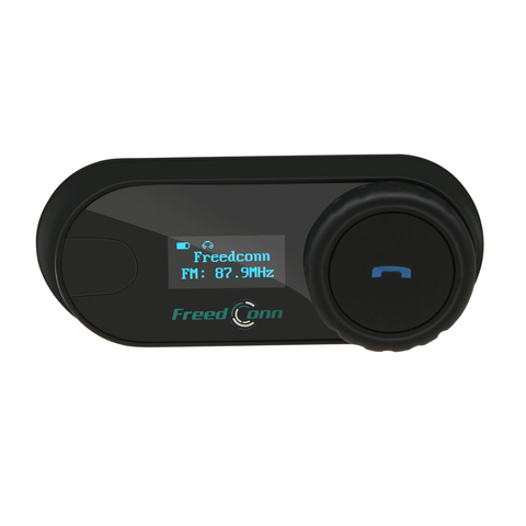 FreedConn-auriculares inalámbricos para casco de motocicleta, TCOM-SC, Bluetooth, intercomunicador con pantalla LCD, Radio FM, 2 conductores ► Foto 1/6