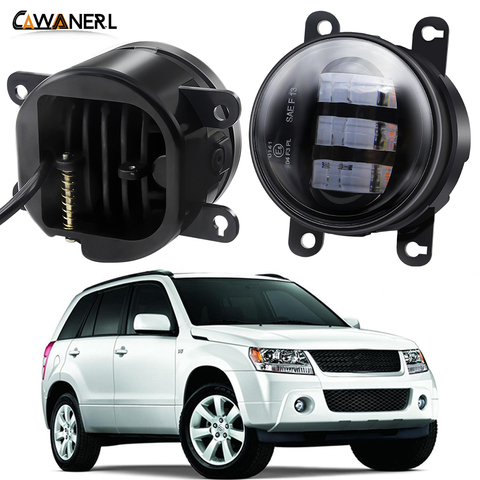 Montaje de luz antiniebla para Suzuki Grand Vitara/2/II JT 2005-2015 coche parachoques delantero LED lámpara de niebla DRL ámbar blanco H11 12V 12V ► Foto 1/6