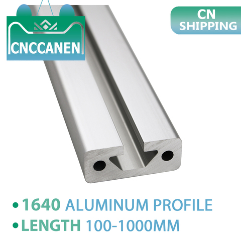 Extrusión de perfil de aluminio 1640, 1 unidad, estándar europeo, longitud 100-1000mm, carril lineal anodizado para banco de trabajo de impresora 3D CNC DIY ► Foto 1/6