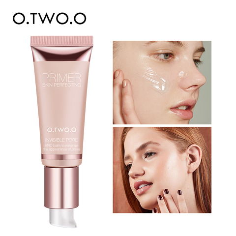 O.TWO.O maquillaje Base para cara Primer Gel Invisible poro aceite de luz-maquillaje gratis terminar No pliegues No Cakey Cartilla de La Fundación cosmética ► Foto 1/6