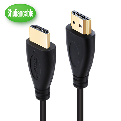 Cable HDMI 2,0 1,4 compatible con 4K x 2K 60Hz 1080P 3D, Cable chapado en oro de alta velocidad para proyector PS3, HD, LCD, Apple TV, ordenador, lote de 5 unidades ► Foto 1/6