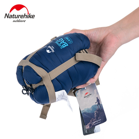 Bolsa de dormir Naturehike ultraligera impermeable LW180 bolsa de dormir de algodón verano senderismo saco de dormir para acampar equipo de Camping ► Foto 1/6