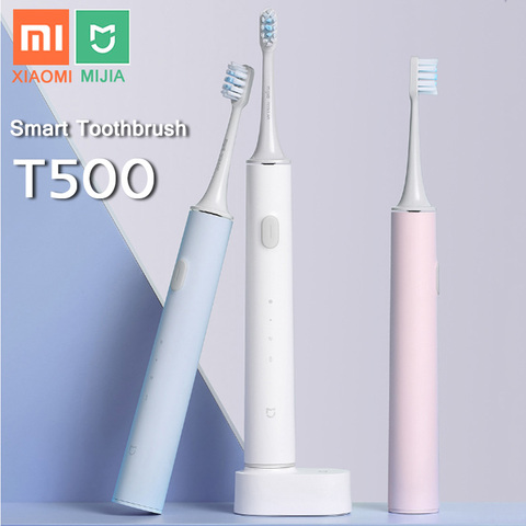 XIAOMI-cepillo de dientes eléctrico MIJIA T500 T300, cepillo sónico inteligente, blanqueamiento de dientes, vibrador inalámbrico, limpiador de higiene bucal ► Foto 1/6