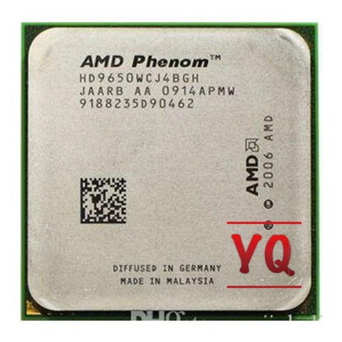 AMD Phenom X4 9650 2,3 GHz Quad-Core CPU procesador HD9650WCJ4BGH hembra AM2 + ► Foto 1/1