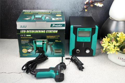 Pro'sKit SS-331H de succión desoldadora Digital de LCD de alta definición de succión eléctrica para absorber la función de dormir Bomba De desoldadura pistola de soldar ► Foto 1/5