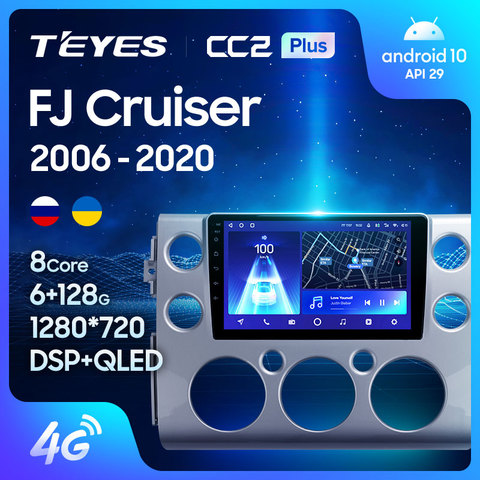 TEYES-Radio Multimedia CC2L CC2 Plus con GPS para coche, Radio con reproductor de vídeo, Android, No 2 din, dvd, para Toyota FJ Cruiser J15 2009-2016 ► Foto 1/6