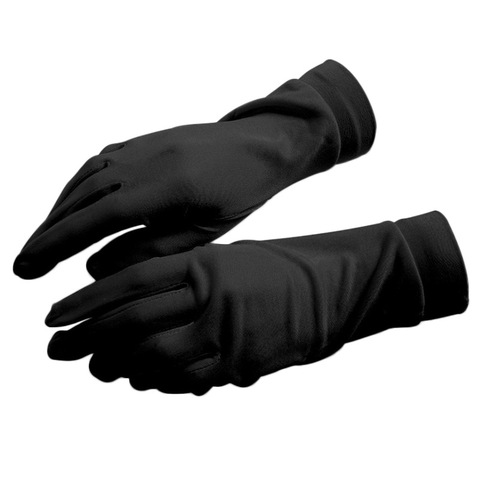 Real guantes de seda para las mujeres Primavera Verano guantes suave sedoso mujer Sunproof guantes mitones para mujer anti-UV Color sólido ► Foto 1/6