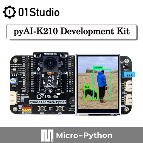 01 estudio Sipeed pyAI- K210 Placa de desarrollo Python AI inteligencia Artificial de visión de aprendizaje profundo Micropython ► Foto 1/5