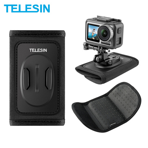 TELESIN-montaje de correa de mochila para GoPro Hero 9, 8, 7, 6, 5, 4, 3, SJCAM, EKEN, DJI, Osmo Action, XiaoYi, accesorios de cámara ► Foto 1/6