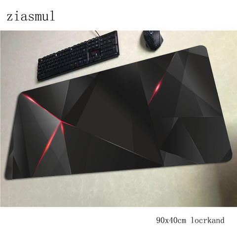 Alfombrilla de ratón abstracta negra para gamer, gran oferta, 80x30cm, para ratón de mesa ► Foto 1/6