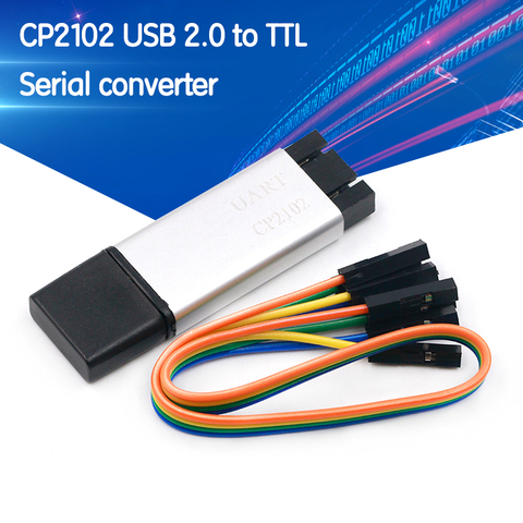 Carcasa de aluminio CP2102 USB 2,0 a TTL módulo UART 6Pin convertidor Serial STC reemplazar FT232 Módulo de soporte 5v/3,3 v para arduino ► Foto 1/6