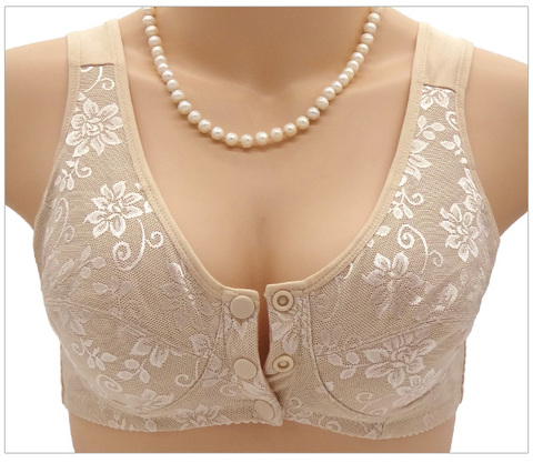 Las mujeres bra de talla grande sujetadores sin aros para las mujeres la taza de algodón suave y cómodo-cerca de Bralette tamaño 38-46 B, C, D copa de gran tamaño ► Foto 1/6