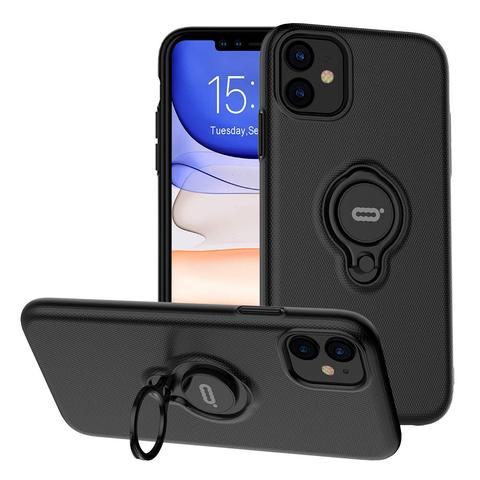 Funda antiarañazos a prueba de golpes para iPhone, 11 Pro Max, X, XS, XR, XS MAX, con anillo de rotación de 360 grados, soporte magnético para coche ► Foto 1/6