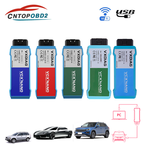 VXDIAG VCX NANO para GM para vw para volvo para ford para MAZDA para TOYOTA OBD2 herramienta de diagnóstico wifi/USB versión VIDA dado 2014D VAS ► Foto 1/6