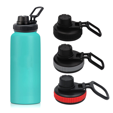 Tapa abatible de paja para botella de agua, tapa de repuesto para Hydro Flask, boca ancha, portátil, de plástico, a la moda, para exteriores ► Foto 1/6