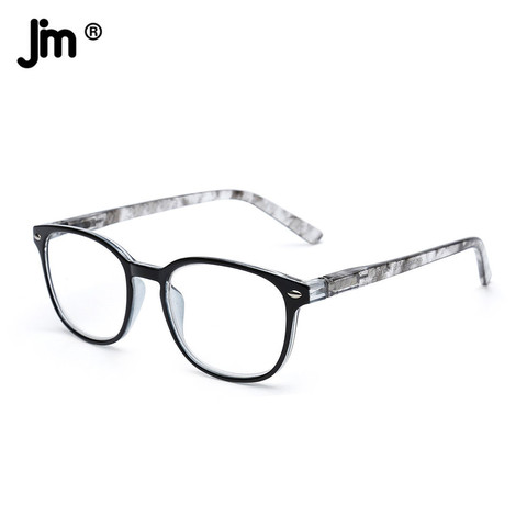 JM-gafas de lectura con bisagra para hombre y mujer, lentes de lectura con bisagra de resorte, lupa Retro, dioptrías, presbicia ► Foto 1/6