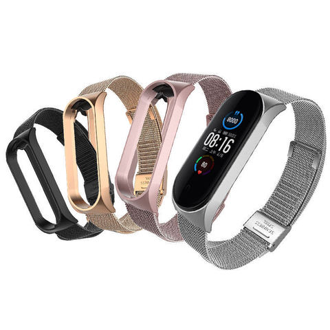 Correa magnética de Metal para Xiaomi Mi Band 4 y 5, pulsera de acero inoxidable sin tornillo para Xiaomi Mi Band 4 y 3 ► Foto 1/6