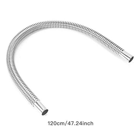 60/120CM calentador de coche de acero inoxidable de tubo de escape aparcamiento calentador de tanque de combustible tubo de escape del calentador de aire del tanque de aire del coche diesel calentador ► Foto 1/6