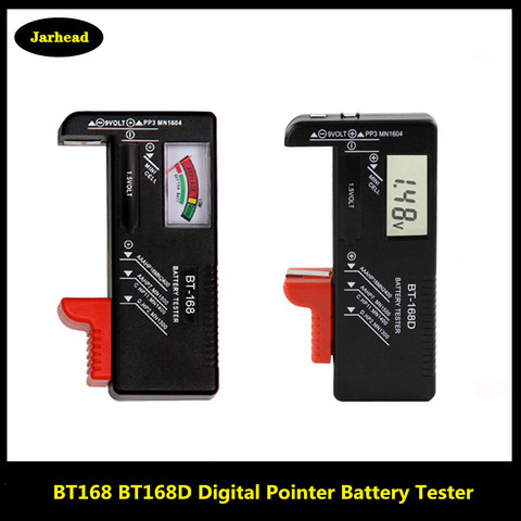 BT168 Digital probador de la batería del Volt Checker para AA AAA 9V 9V botón tamaño múltiple probador de la batería del medidor de voltaje herramientas BT168D BT-168D ► Foto 1/6