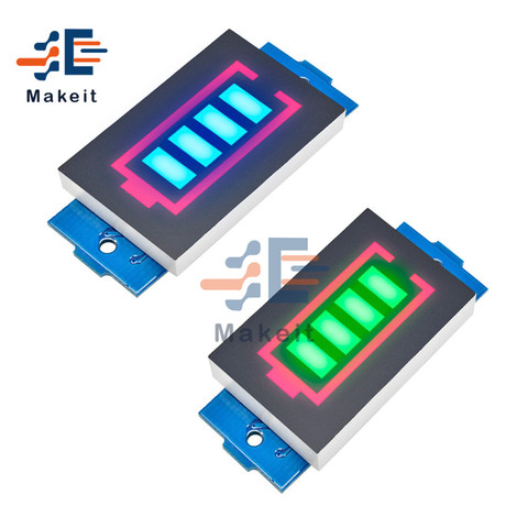 1S/2S/3S/4S/5S S/6/7 12,6 V 18650 Li-po a Li-Ion Indicador de capacidad de batería de litio para voltímetro de pantalla LED de potencia del probador del metro ► Foto 1/6