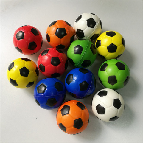 Pelota antiestrés para niños, 12 Uds., 6,3 cm, para fútbol básquetbol béisbol, tenis, goma espuma suave, pelota para apretar ► Foto 1/6