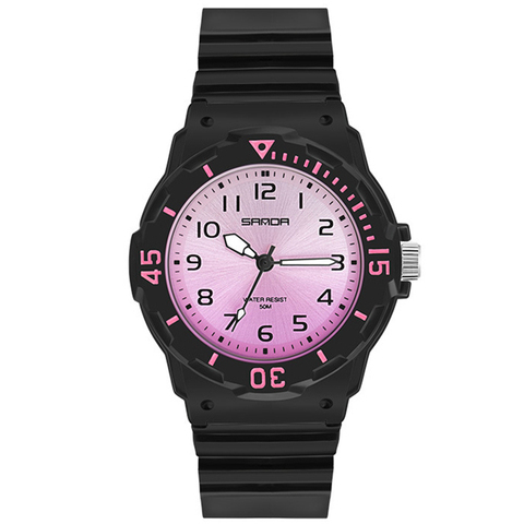 UTHAI-reloj deportivo CE31 para niños y niñas, relojes de pulsera impermeables de 50m, de PU suave ► Foto 1/6