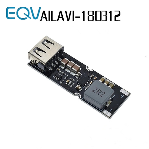 Placa de módulo de potencia de impulso de batería de litio de una sola celda, 3,7 V, 4,2 V, litro, 5V, 9V, 12V, carga rápida USB para teléfono móvil QC2.0, QC3.0, TPS61088 ► Foto 1/1