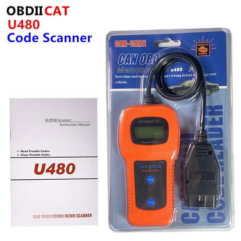 Precio bajo U480 OBD2 OBDII puede autobús lector de código de motor escáner de herramienta de escáner de diagnóstico envío gratis ► Foto 1/6