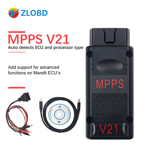 MPPS V21-Interfaz de sintonización de con Chip ECU, Cable de diagnóstico de coche, MPPS V16/V18/V21 para EDC15 EDC16 EDC17, CHECKSUM MPPS OBD2 ► Foto 1/6