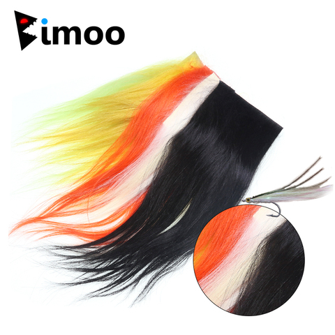 Bimoo 1pc cabra cachemira atado de moscas Material de pelo para Sunray sombra perro Collie y Streamer de agua salada vuela mucho fibras naturales ► Foto 1/6