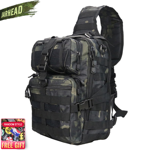 Mochila de asalto táctica militar, mochila con eslinga, Molle del ejército, mochila EDC impermeable, bolsa para senderismo al aire libre, Camping, caza 20L ► Foto 1/6