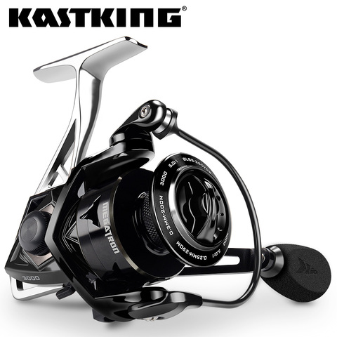 KastKing Megatron-carrete de pesca giratorio, arrastre máximo de 18KG, 7 + 1 rodamientos de bolas, carrete de aluminio, fibra de carbono, bobina de pesca para agua salada ► Foto 1/6