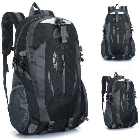 Mochila de Nylon Unisex impermeable para deportes de escalada al aire libre, mochila de viaje, mochila de Camping, senderismo, mochila para hombres ► Foto 1/6