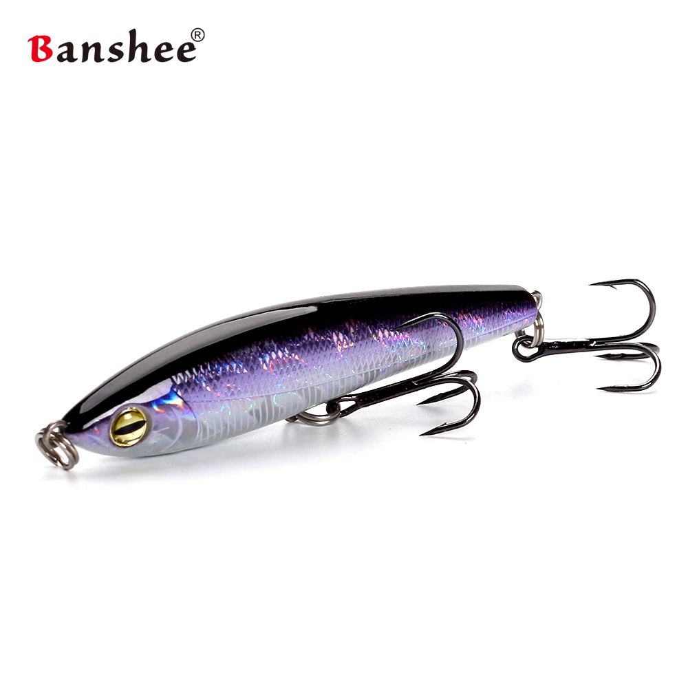 Banshee-cebos artificiales flotantes para pesca, cebos de agua