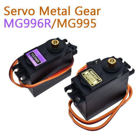 Servomotor Digital MG995 MG996 de 13KG y 15KG, engranaje de Metal para coche de control remoto en miniatura Futaba JR, helicóptero, barco para Arduino UNO diy ► Foto 1/6