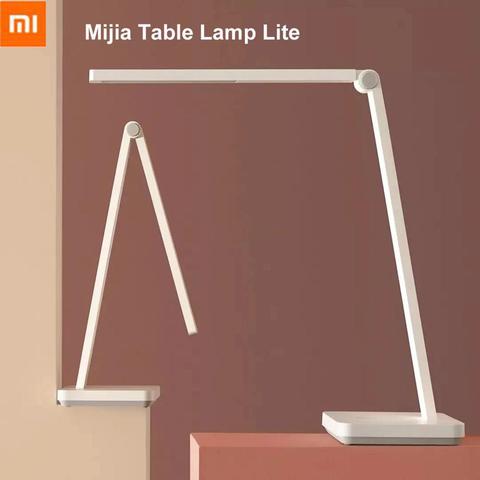 Xiaomi-lámpara de mesa Mijia Lite, lámpara de escritorio LED inteligente, protección ocular, 4000K, 500 lúmenes, luz de mesa de atenuación, lámpara de noche ► Foto 1/6