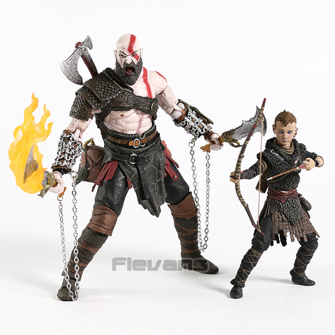 NECA God of War Kratos y Atreus figura de acción definitiva Set coleccionable PVC modelo de juguete ► Foto 1/6