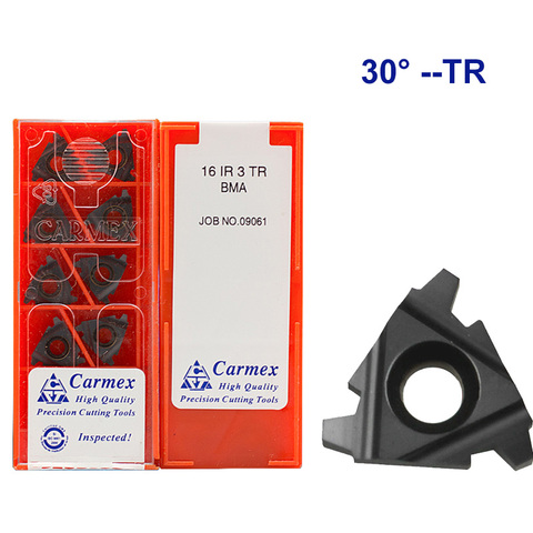 16ER 16IR 1.5TR 2TR 3TR BMA Carmex CNC, insertos de carburo roscado, herramienta de hoja roscadora de torno ► Foto 1/1