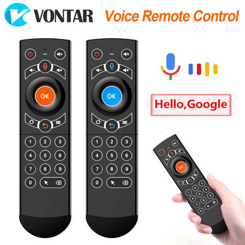 Giroscopio G21 Pro con Control remoto por voz, teclado inalámbrico de 2,4G, Air Mouse con micrófono de aprendizaje IR para Android TV Box X3 Pro ► Foto 1/6