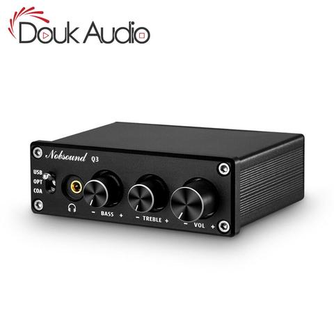 Douk audio-Mini convertidor de Digital a analógico, HiFi, USB, DAC, coaxial/Opt, amplificador de auriculares con graves agudos ► Foto 1/6
