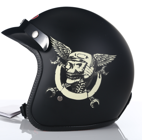 Dot-casco de Moto Retro, aprobado por Dot, cara abierta, para las cuatro estaciones ► Foto 1/6