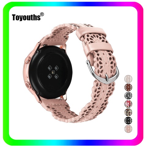 Toyouth-Correa de cuero para reloj Samsung Galaxy Watch 3, correa de cierre de 41mm, repuesto de pulsera de 20mm para Samsung Galaxy Active ► Foto 1/6