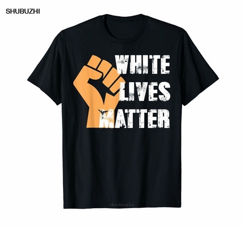 Camiseta blanca de Lives Matter para hombre, ropa informal de marca, de algodón, para verano ► Foto 1/4