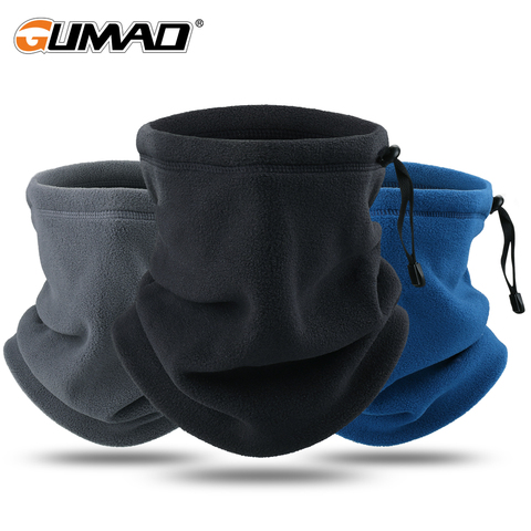 Polaina de cuello de polar más cálido para hombre y mujer, Bandana térmica de media máscara para senderismo, ciclismo, correr, Snowboard, esquí, bufanda de tubo para invierno ► Foto 1/6