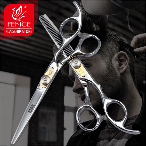 Fenice-Tijeras para rebajar corte de pelo JP440C, 6 pulgadas, conjunto profesional de peluquería ► Foto 1/6