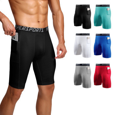 2022 los hombres de secado rápido Leggings hombre de compresión de Running mallas de gimnasio Fitness deporte Leggings cortos Hombre bragas homme ► Foto 1/6