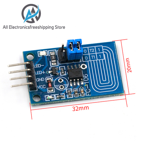 Atenuador táctil capacitivo de Electrónica Inteligente, módulo de regulador de intensidad LED con panel de control PWM de atenuación continua de presión constante ► Foto 1/6