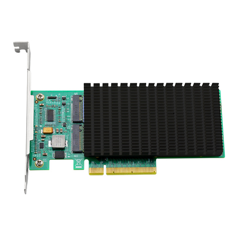 ANM22PE08 NVMe-controlador PCIe a M.2, mando Dualport con disipador de cabeza (no con ssd) ► Foto 1/5