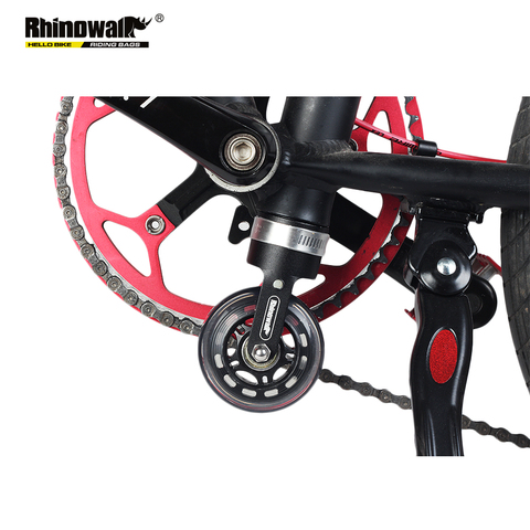 Potenciador de rueda de desplazamiento rinowalk para bicicleta plegable rueda de desplazamiento rueda de refuerzo rodillo auxiliar de entrenamiento auxiliar fácil de ► Foto 1/6