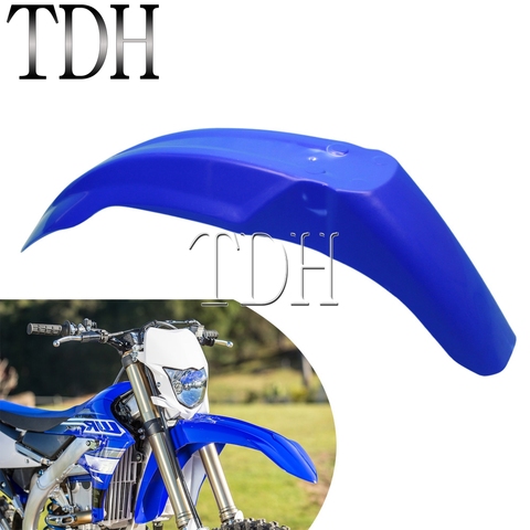 Azul, Universal guardabarros frontal para motocicleta fuera de carretera de tierra para moto de Enduro MX Supermoto para Yamaha WR450F WR250 WR450 YZ XT TTR ► Foto 1/6